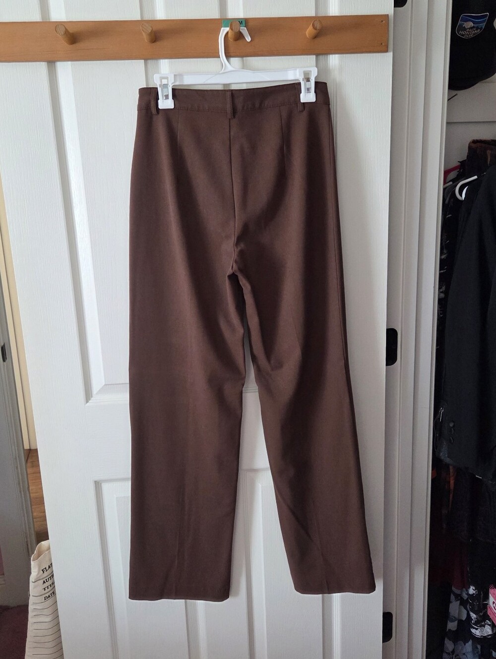 Pull & Bear High Waist Straight Leg Trousers - Picture 4 of 7